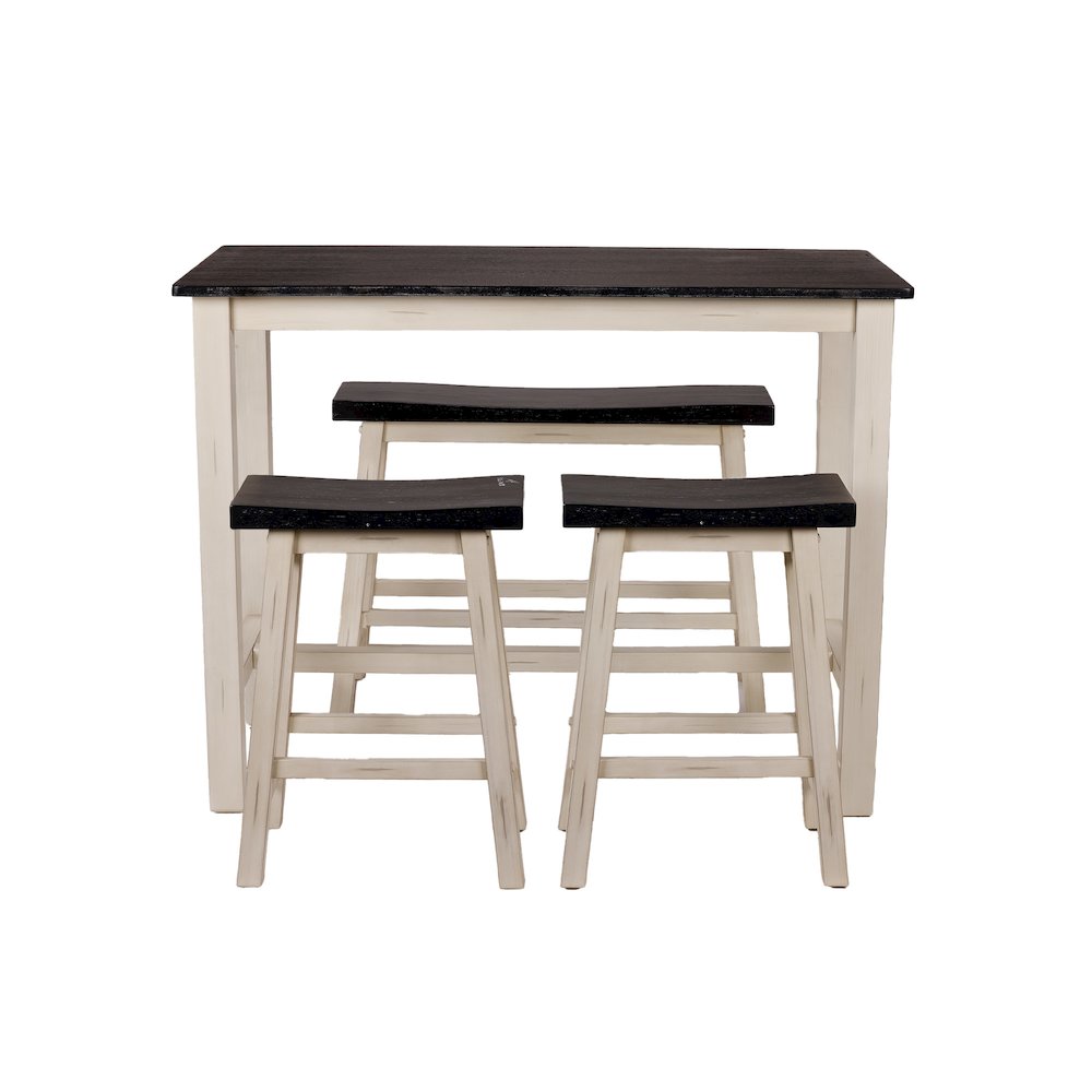 Sonoma 4pc Pub Set - European Black/Antique White