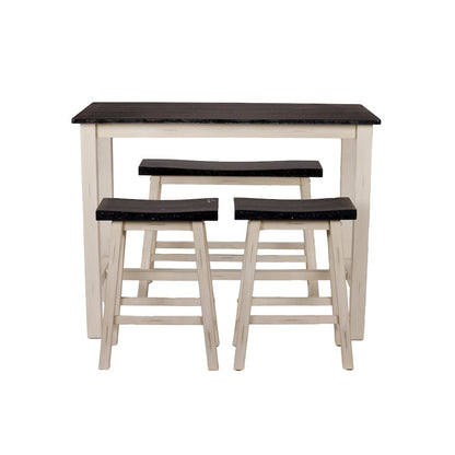 Sonoma 4pc Pub Set - European Black/Antique White
