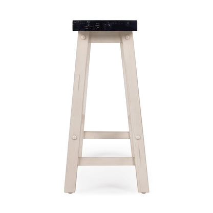 Sonoma Backless Bench - Antique White/European Black