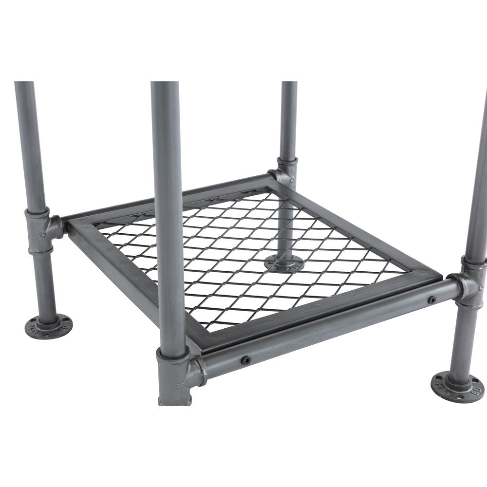 Newport End Table, Gray/Natural