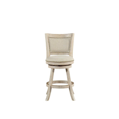 Melrose Swivel Counter Stool - Ivory Wire-Brush