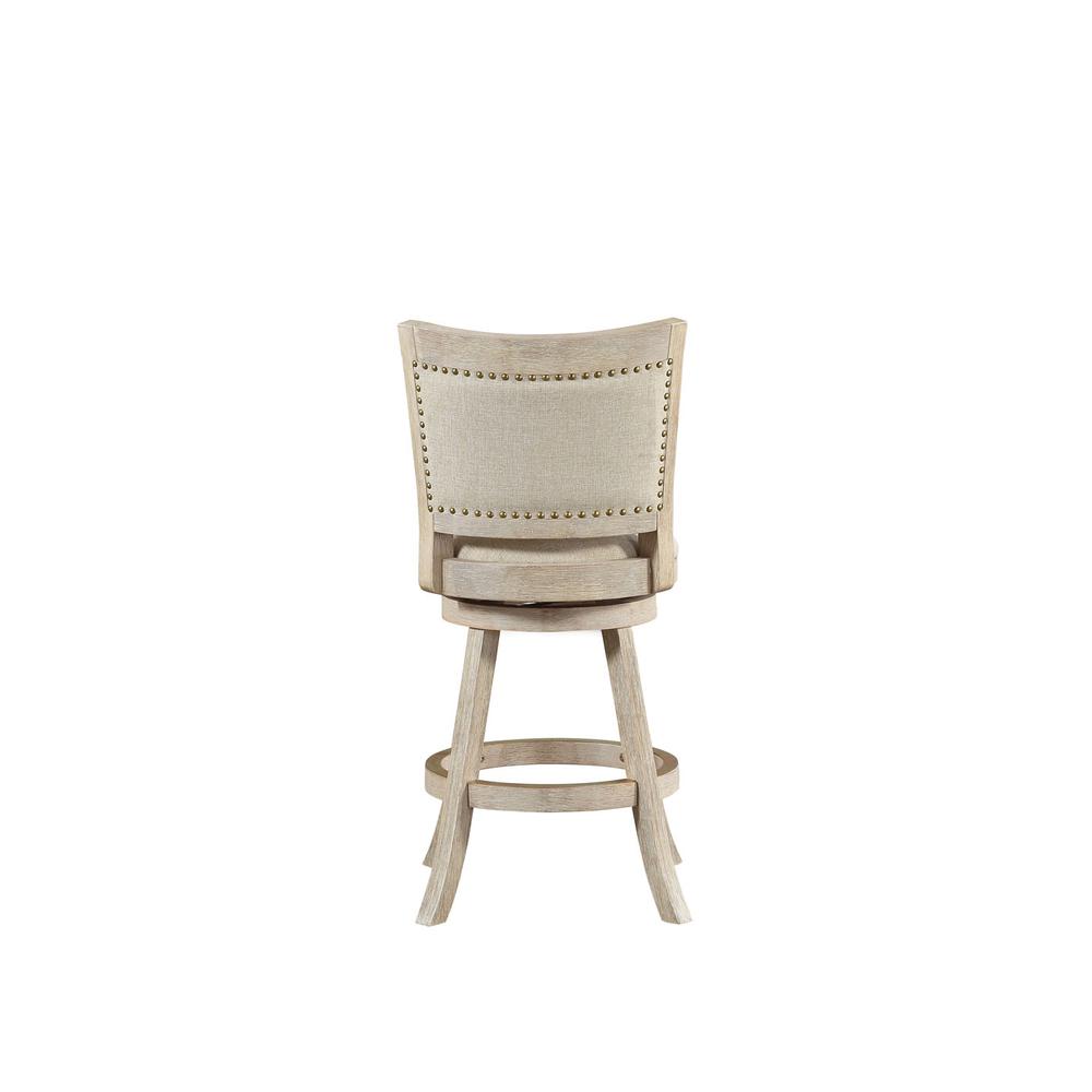 Melrose Swivel Counter Stool - Ivory Wire-Brush
