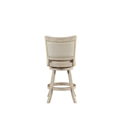 Melrose Swivel Counter Stool - Ivory Wire-Brush