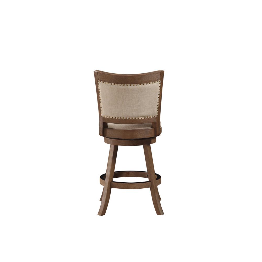 Melrose Swivel Counter Stool - Driftwood Wire-Brush