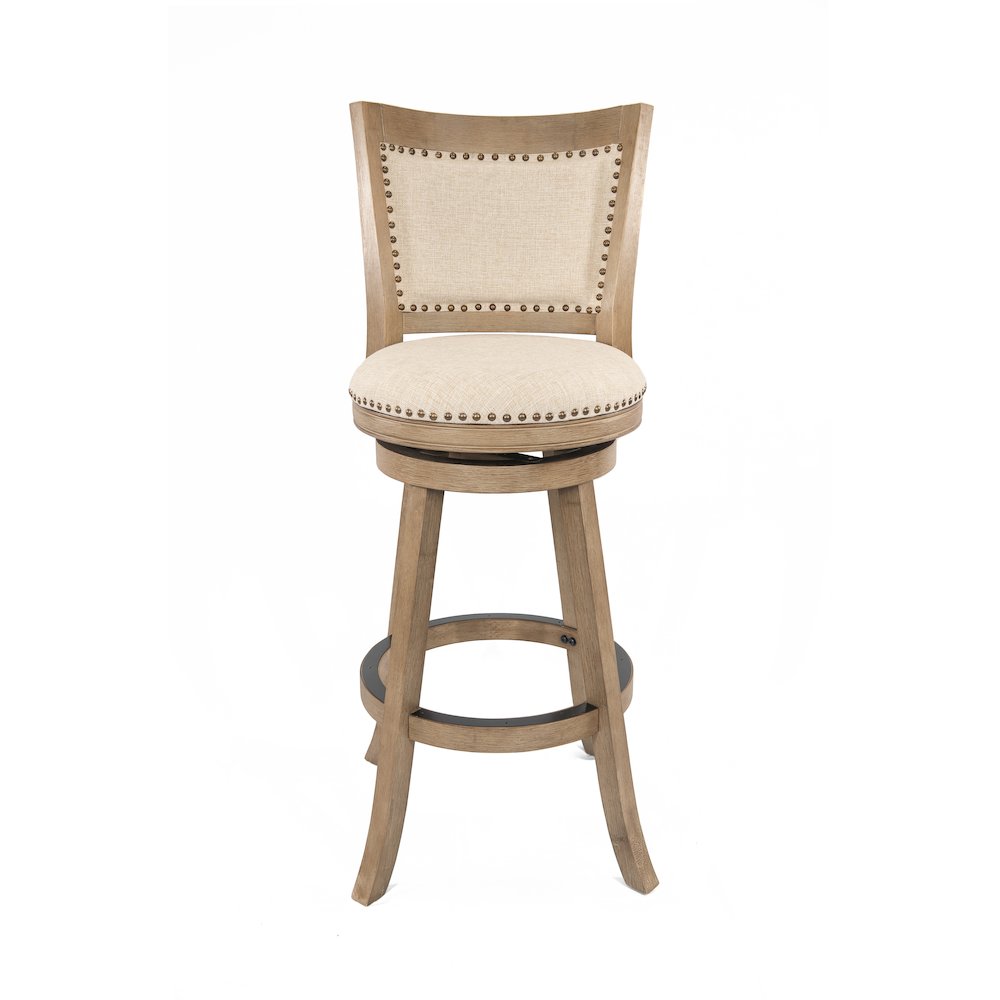 Melrose Swivel Bar Stool - Driftwood Wire-Brush