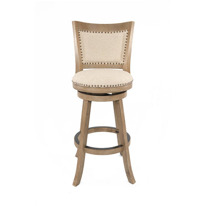 Melrose Swivel Bar Stool - Driftwood Wire-Brush