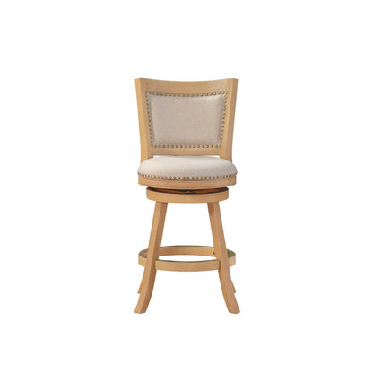 Melrose Swivel Counter Stool - Creme Wire-Brush