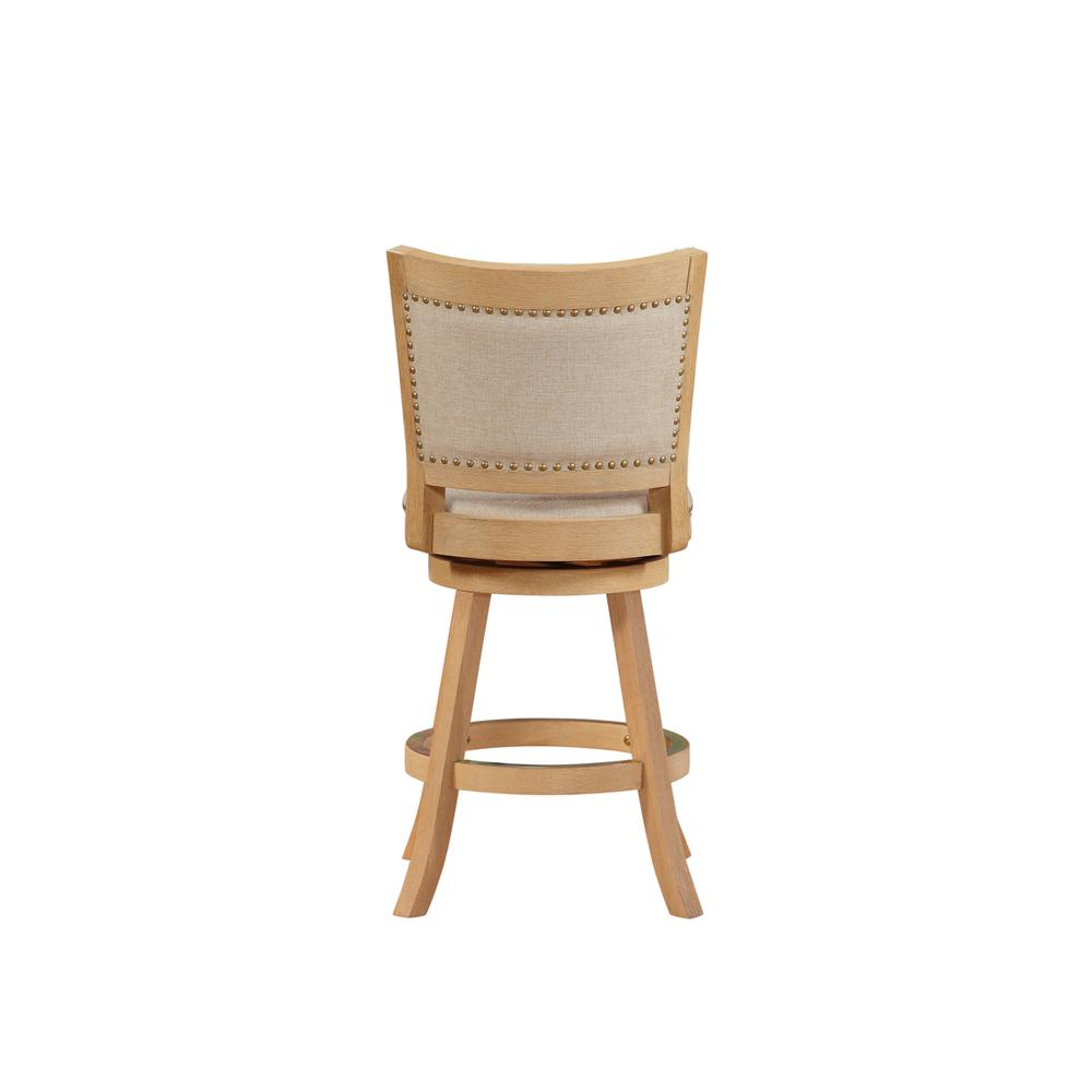 Melrose Swivel Counter Stool - Creme Wire-Brush
