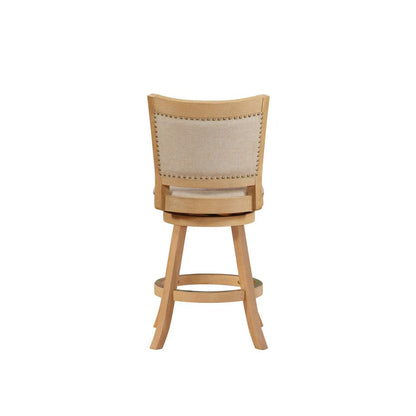 Melrose Swivel Counter Stool - Creme Wire-Brush