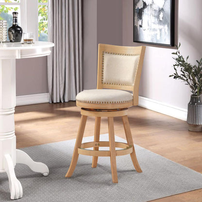 Melrose Swivel Counter Stool - Creme Wire-Brush
