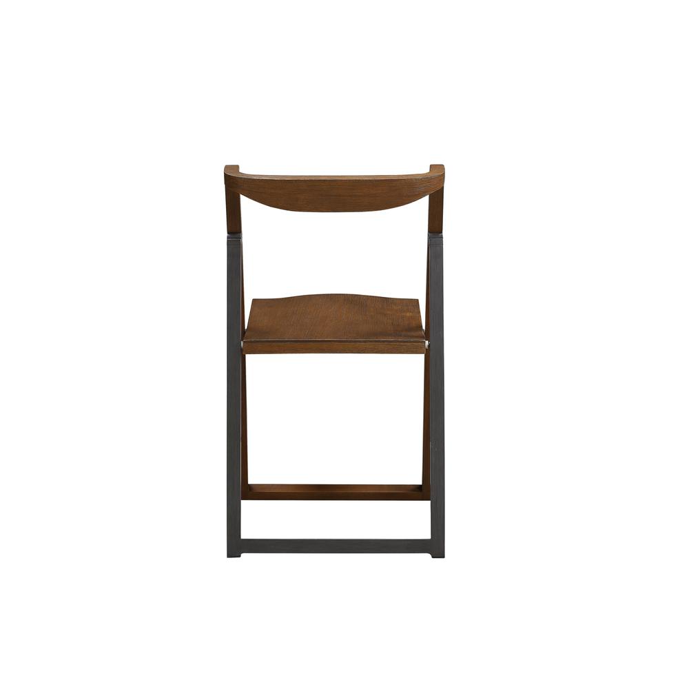 Sydney Folding Chair, Set of 2, Chestnut Wire-Brush