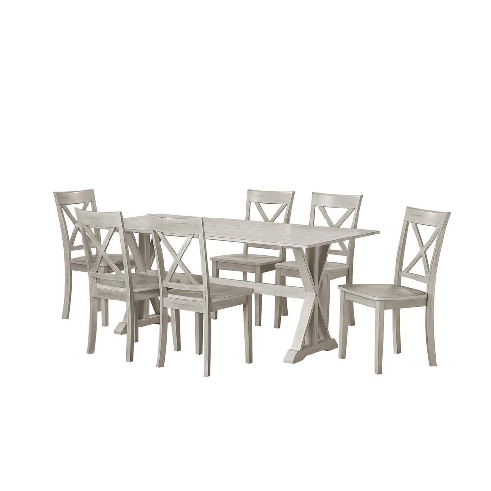 Jamestown 7pc Dining Set - Antique White
