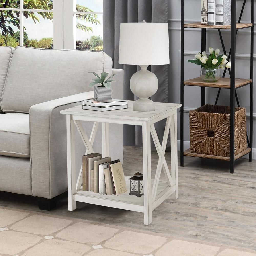 Jamestown End Table - Antique White