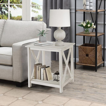 Jamestown End Table - Antique White