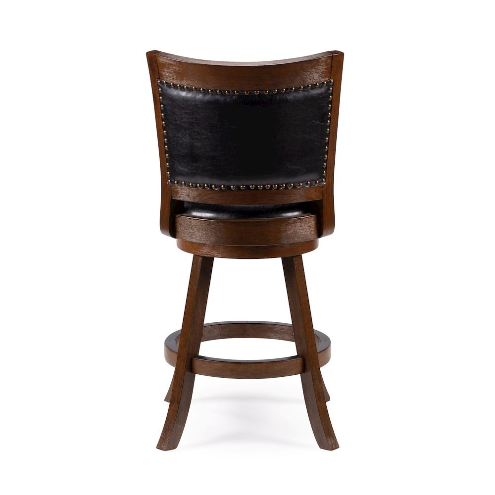 Melrose Swivel Counter Stool - Cappuccino Wire-Brush