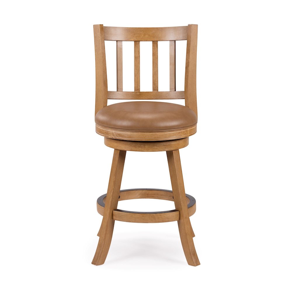 Sheldon Swivel Counter Stool - Driftwood Wire-Brush