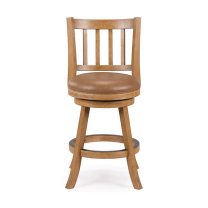 Sheldon Swivel Counter Stool - Driftwood Wire-Brush