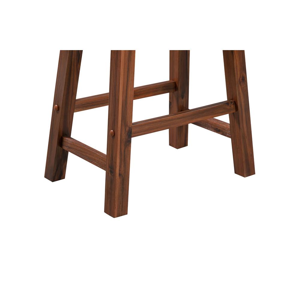 Sonoma Backless Saddle Counter Stool - Chestnut Wire-Brush