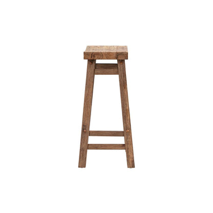 Sonoma Backless Saddle Counter Stool - Barnwood Wire-Brush