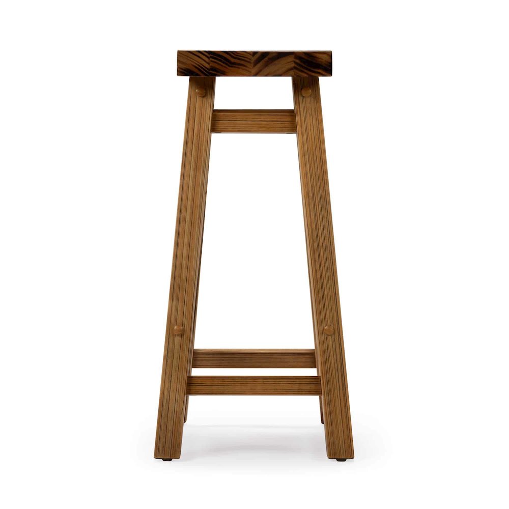 Sonoma Backless Saddle Counter Stool - Burnt Natural