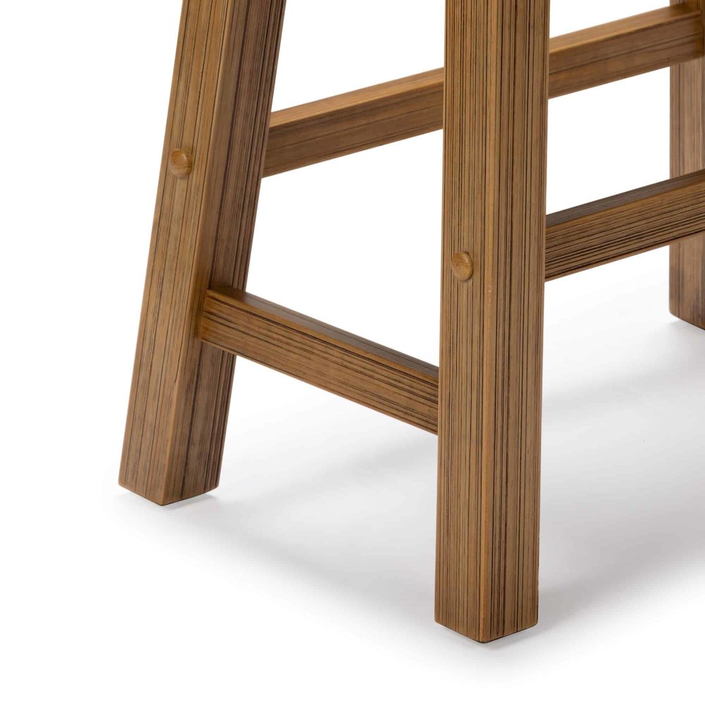 Sonoma Backless Saddle Counter Stool - Burnt Natural