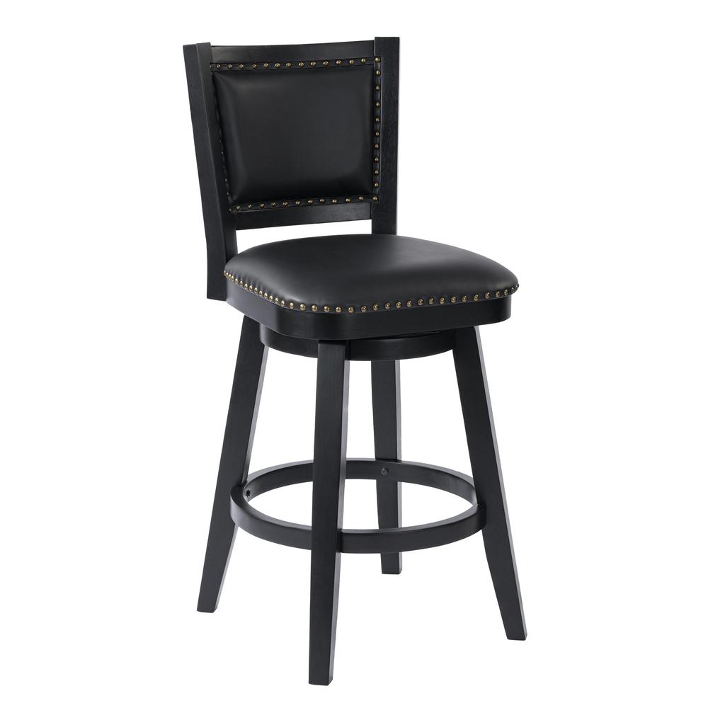 Broadmoor Bar Height Swivel Stool - Black