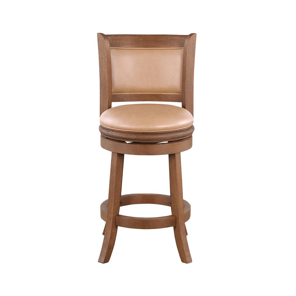 Augusta 26" Swivel Counter Stool - Chestnut Wire-Brush