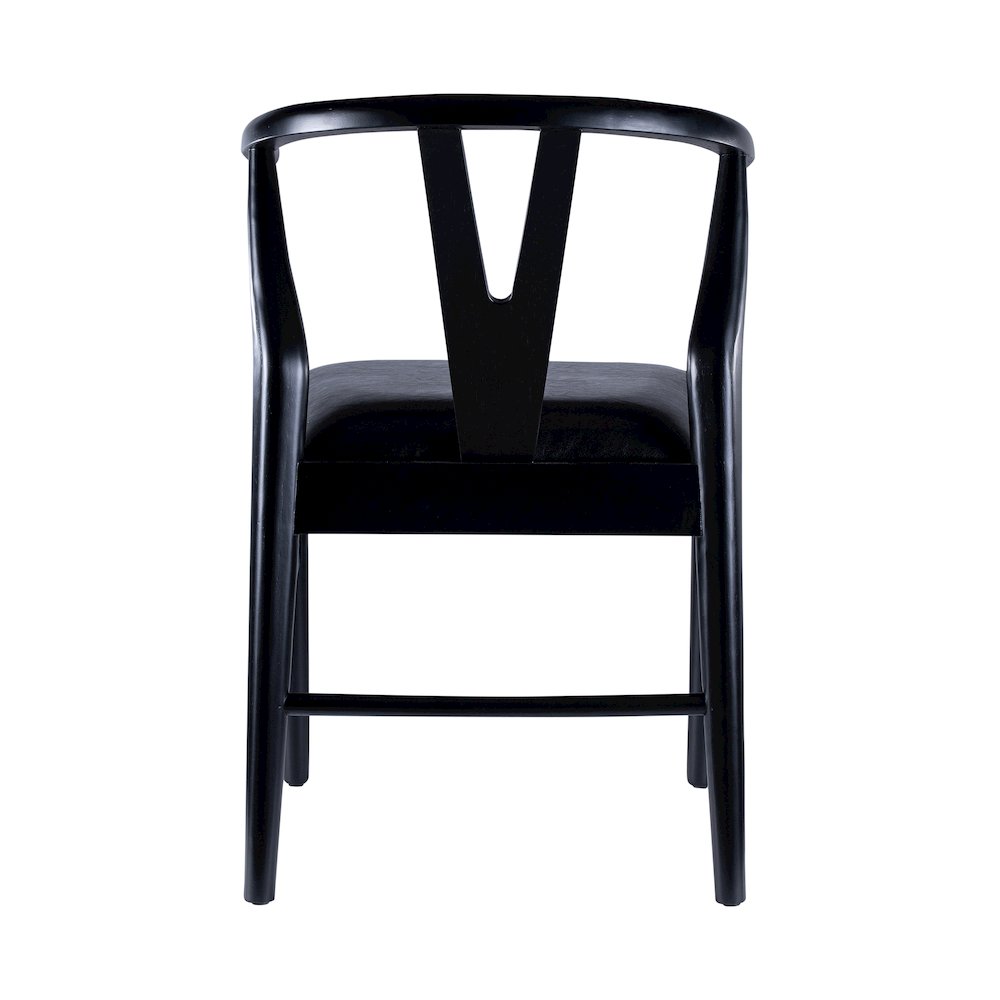 Wishbone Dining Chairs - Set of 2 - Black Finish
