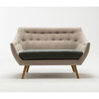 Kara Loveseat [Light Gray, Dark Gray Seat]