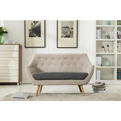 Kara Loveseat [Light Gray, Dark Gray Seat]