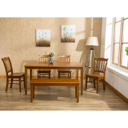 Shaker 6-Piece Dining Set - Walnut