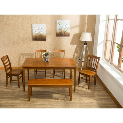 Shaker 6-Piece Dining Set - Walnut