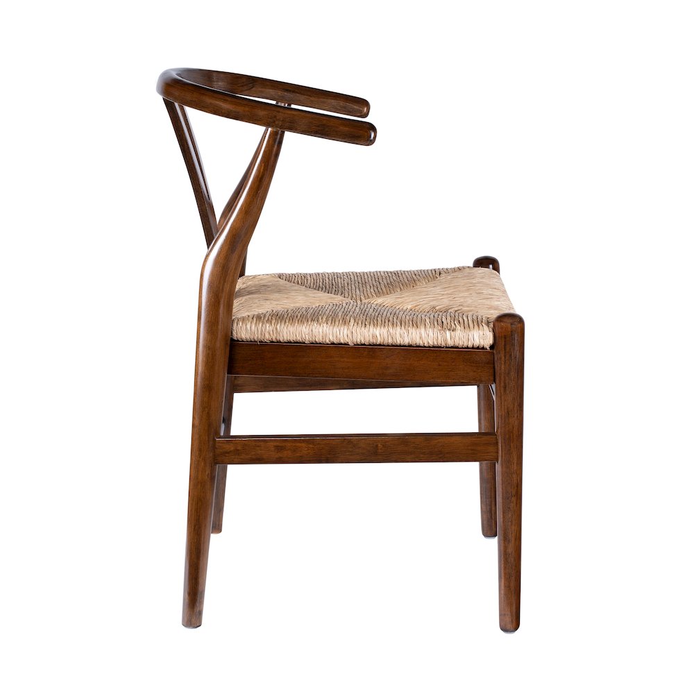 Wishbone Dining Chairs - Set of 2 - Cappuccino Finish