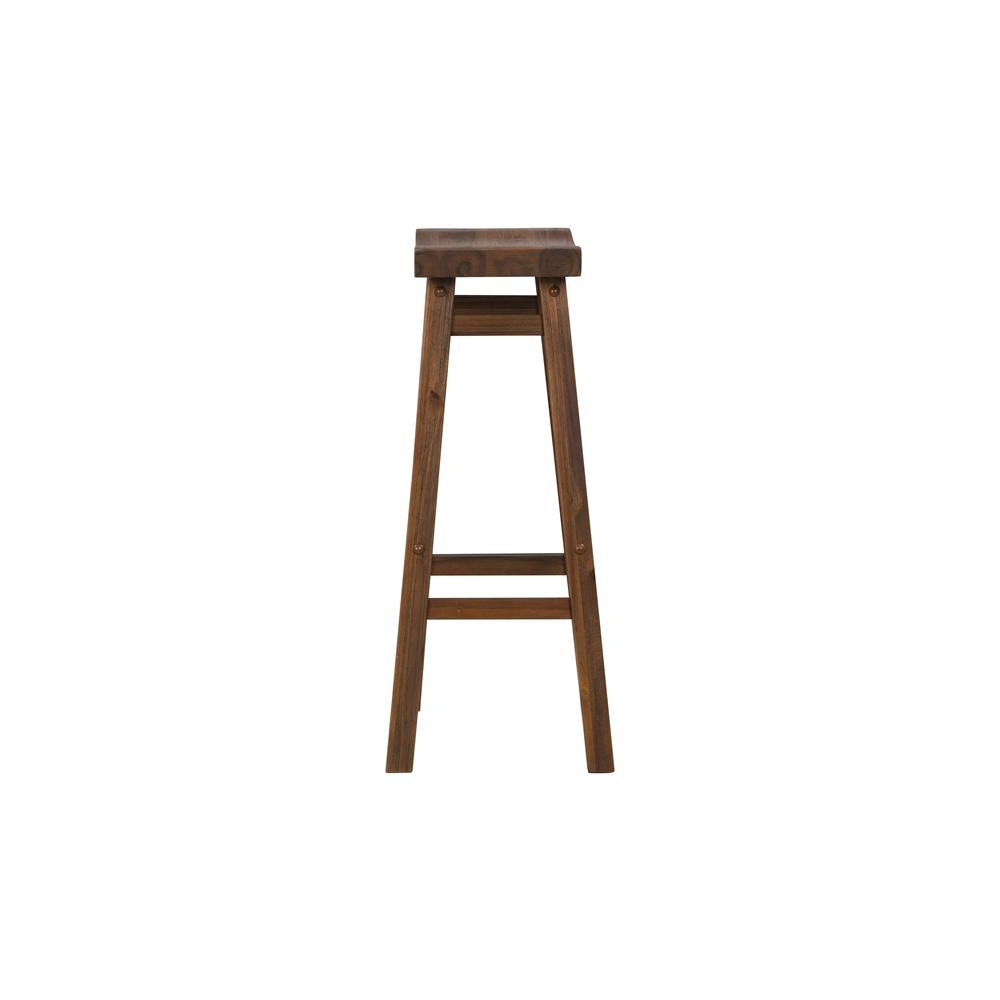 Sonoma Backless Saddle Bar Stools - Chestnut Wire-Brush - Set of 2