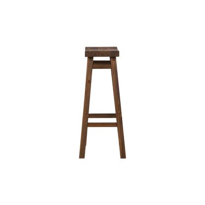 Sonoma Backless Saddle Bar Stools - Chestnut Wire-Brush - Set of 2
