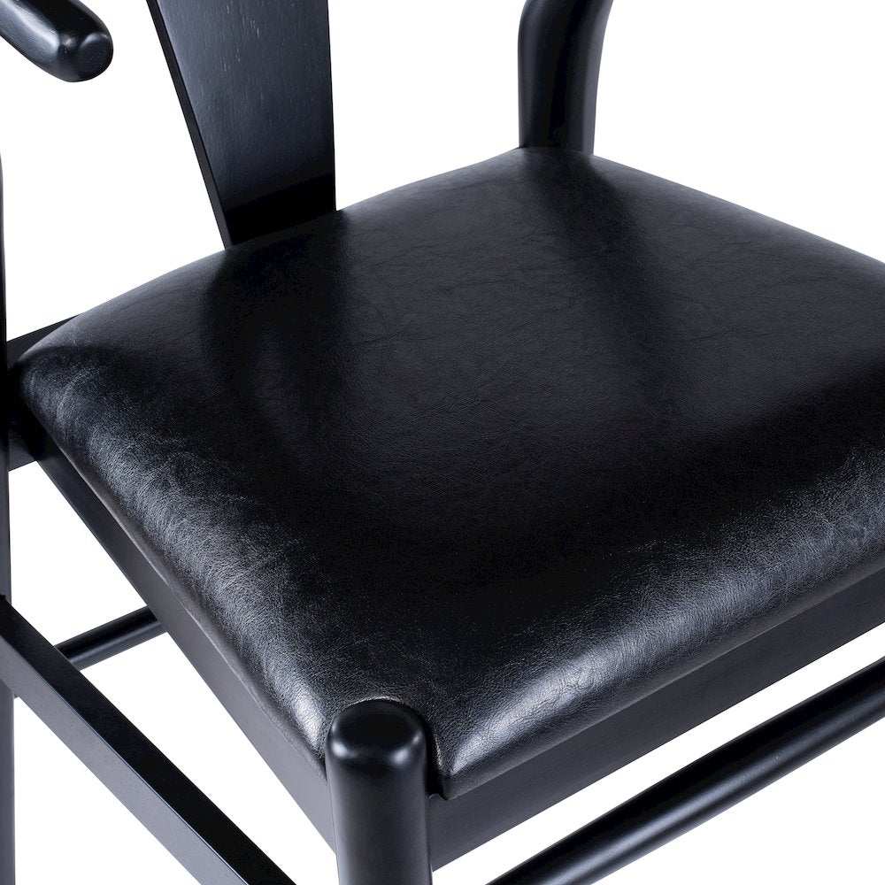 Wishbone Dining Chairs - Set of 2 - Black Finish