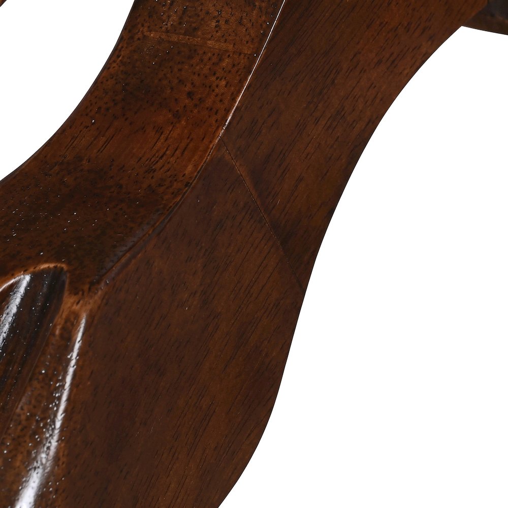 FurniFact Hardwood Pub Table with Round Top and Bar Height, Cappuccino
