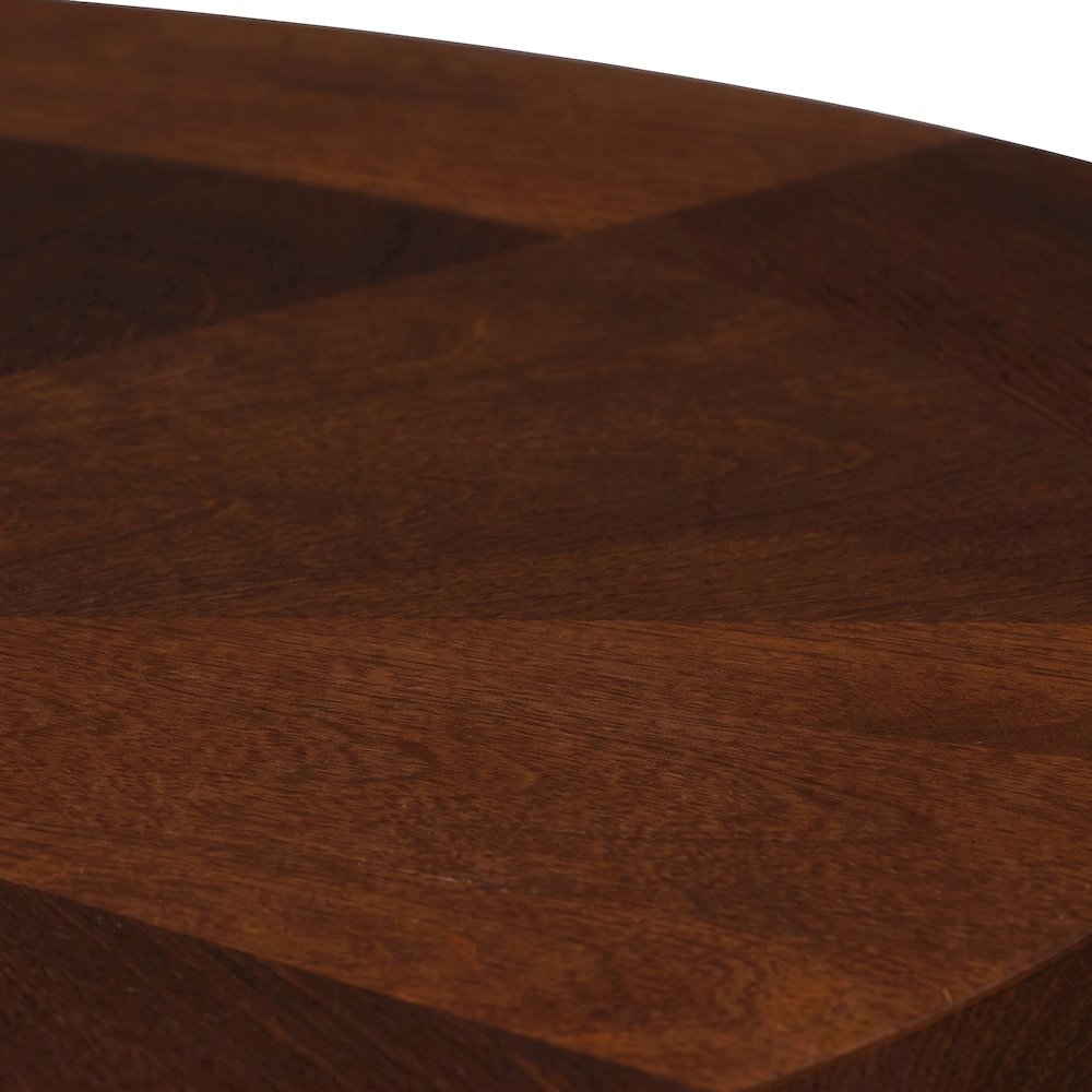 FurniFact Hardwood Pub Table with Round Top and Bar Height, Cappuccino