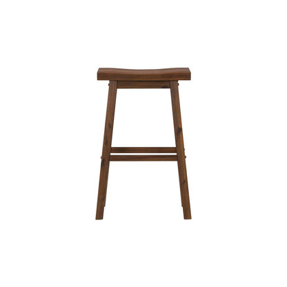 Sonoma Backless Saddle Bar Stool - Chestnut Wire-Brush