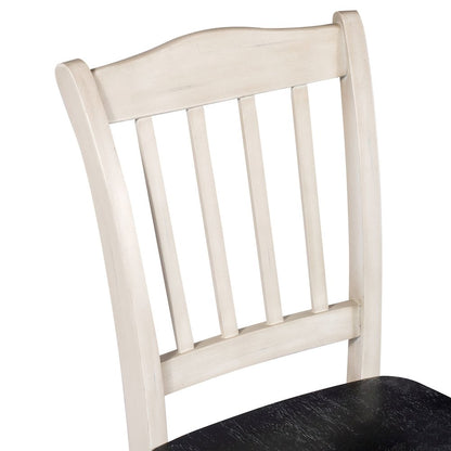 Shaker Dining Chairs - Set of 2 - European Black Ash/Antique White