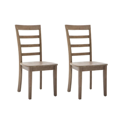 Boulder Dining Chairs, Set of 2 - Barnwood Wire-Brush