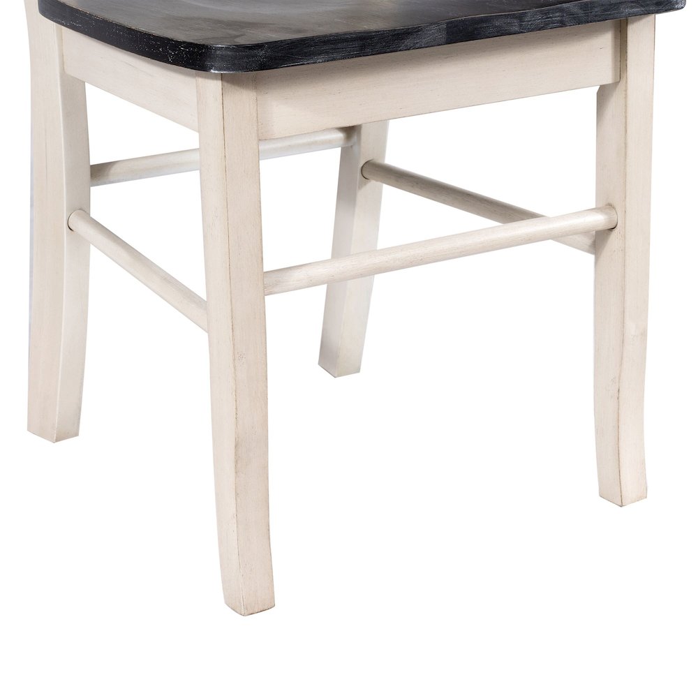 Shaker Dining Chairs - Set of 2 - European Black Ash/Antique White