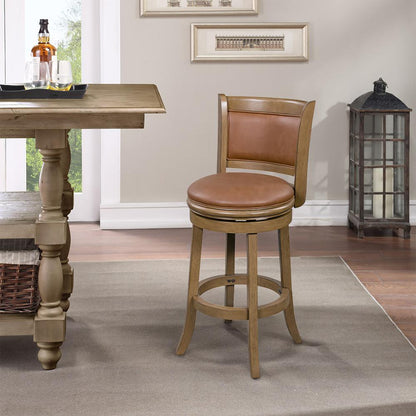 Augusta 26" Swivel Counter Stool - Distressed Sandrift