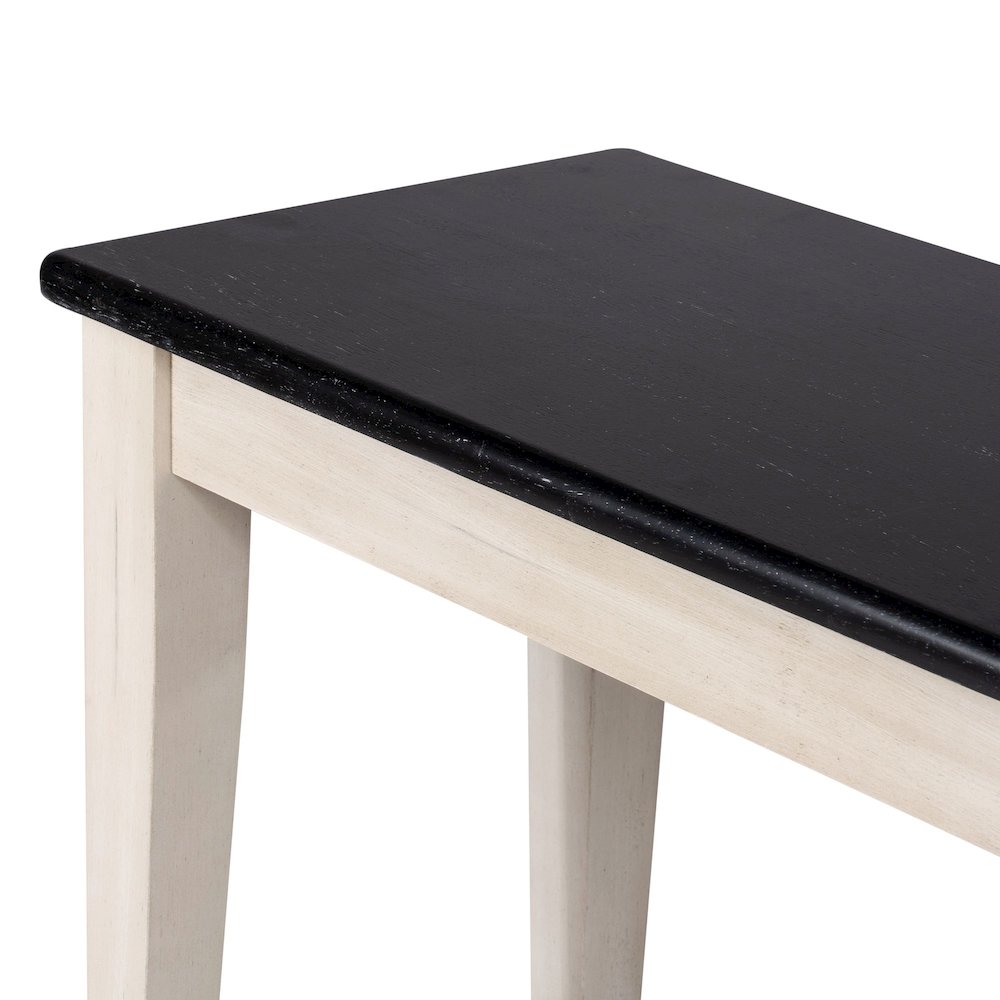 Shaker Dining Bench - European Black Ash/Antique White