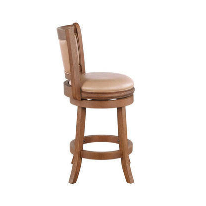 Augusta 26" Swivel Counter Stool - Chestnut Wire-Brush
