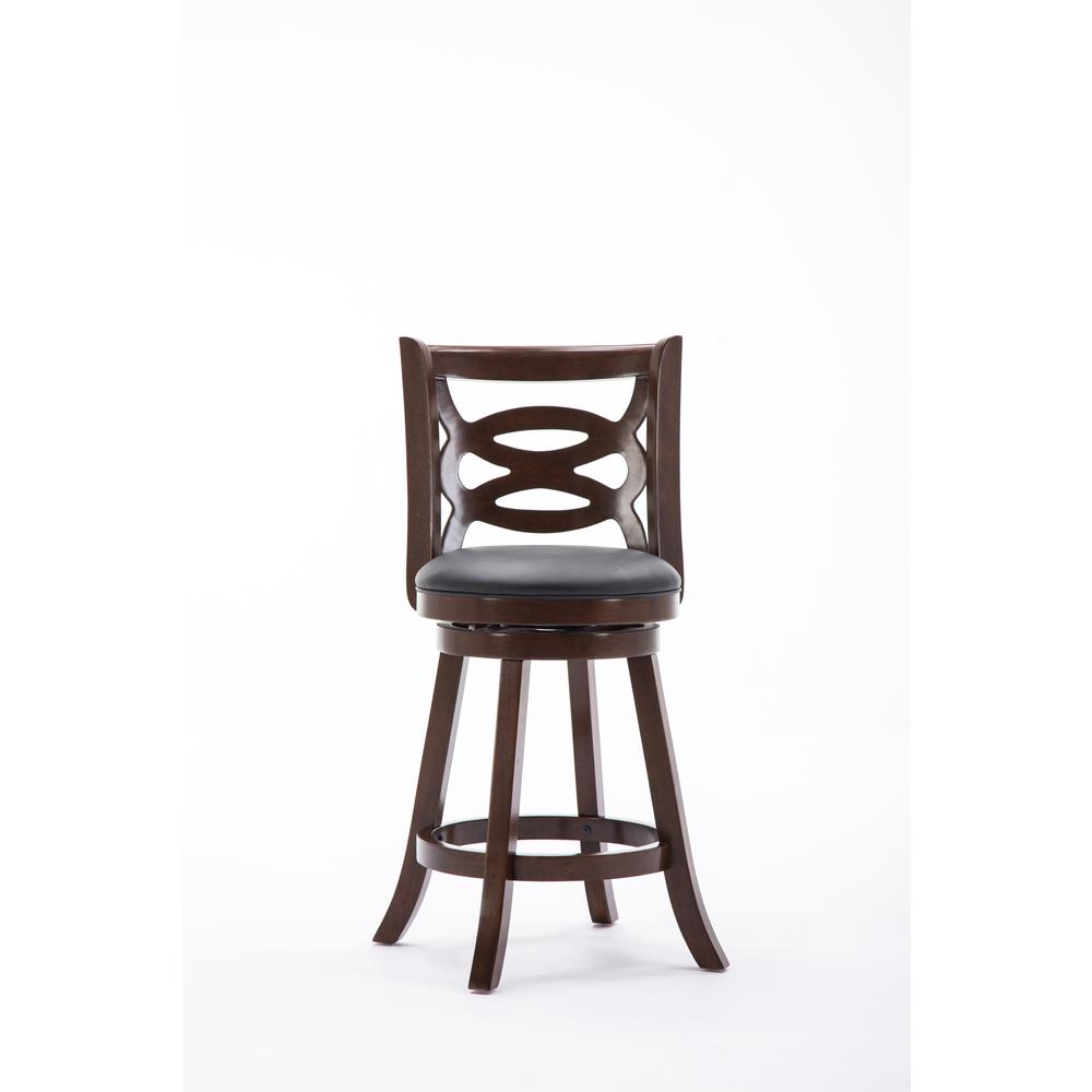 Seina Swivel Counter Stool - Cappuccino