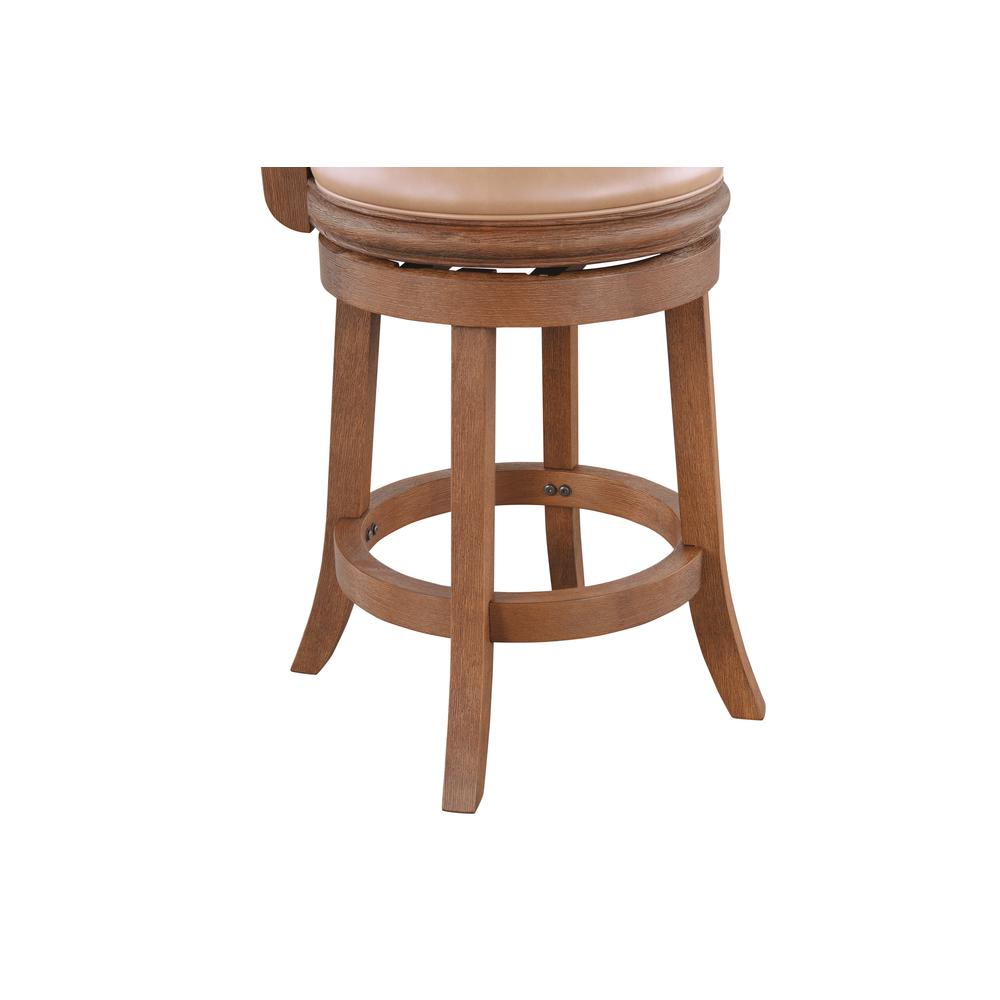 Augusta 26" Swivel Counter Stool - Chestnut Wire-Brush