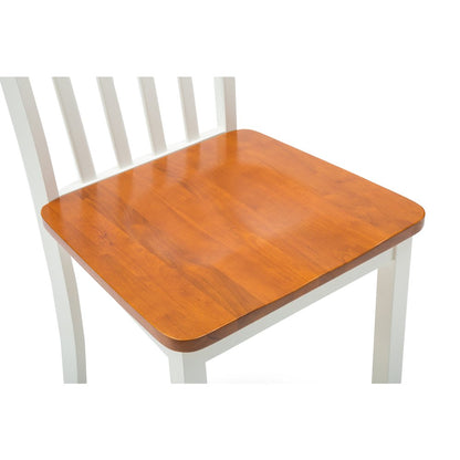 Bloomington Dining Chairs, Set of 2 - Cream/Honey Oak