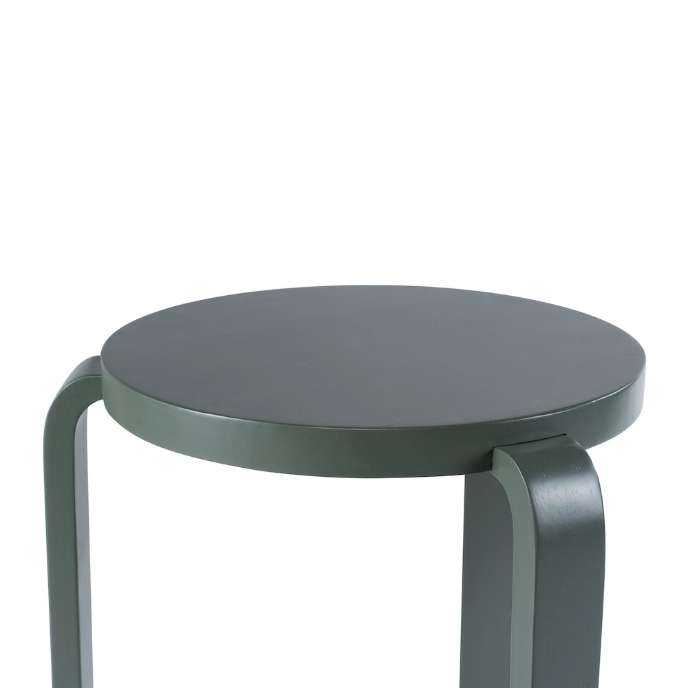 Mateo Round Backless Stacking Stools - Set of 2 - Spanish Moss