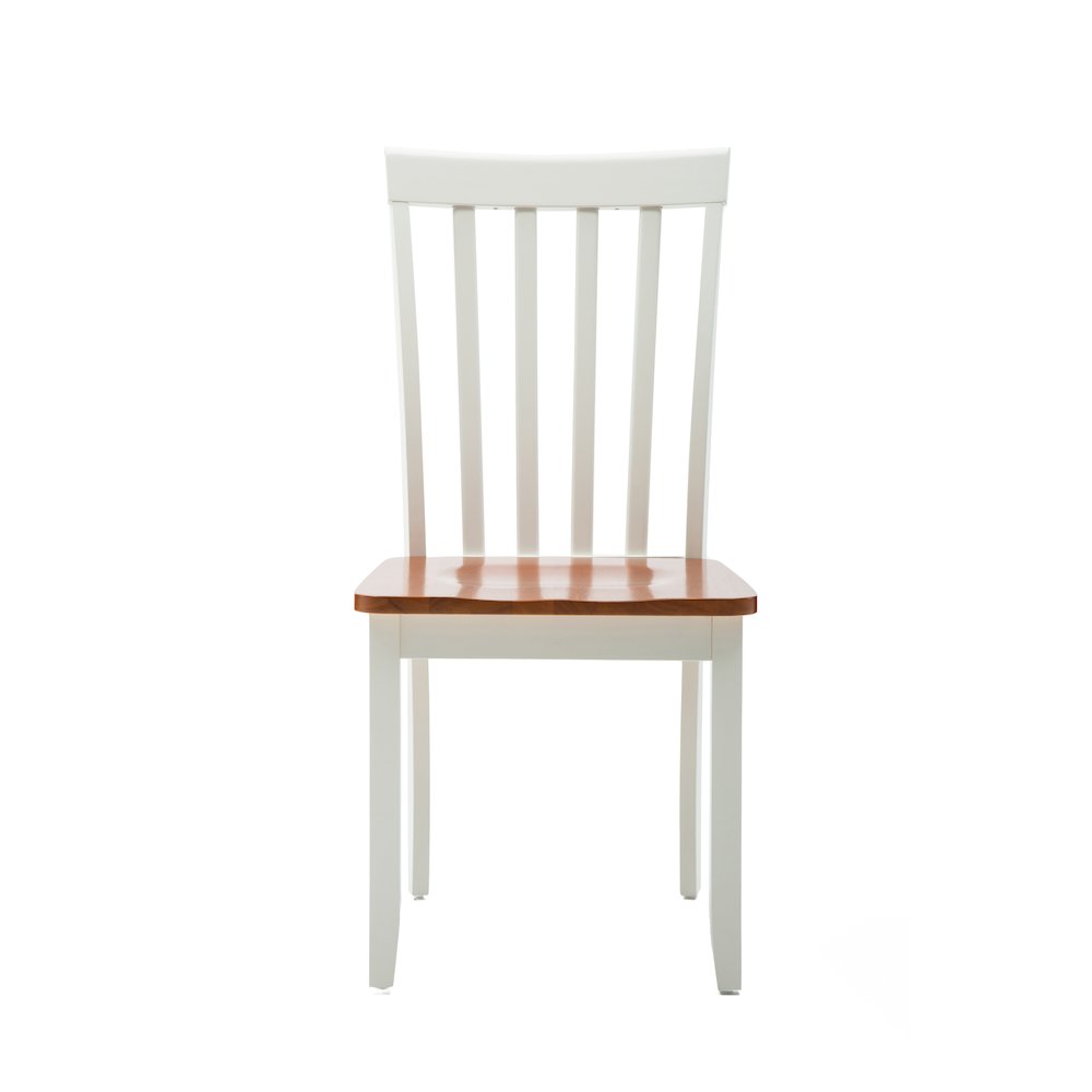 Bloomington Dining Chairs, Set of 2 - Cream/Honey Oak